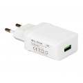 Tinklo įkroviklis 220V USB 18W greito krovimo (QC3.0) baltas (white) Blow